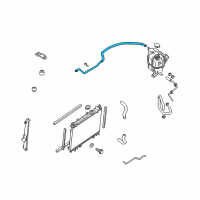 OEM 2016 Nissan Frontier Hose-Reserve Tank Diagram - 21742-EA000