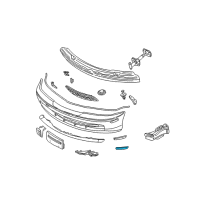 OEM 2001 BMW 325Ci Reflector, Yellow Right Diagram - 63-14-8-383-012