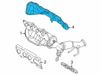 OEM 2022 Ford Maverick HEAT SHIELD Diagram - LX6Z-9N454-A