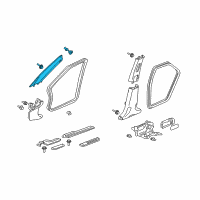 OEM 2008 Acura TSX Garnish Assembly, Left Front Pillar (Light Cream Ivory) Diagram - 84151-SEA-N81ZD