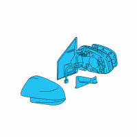 OEM 2014 Toyota RAV4 Mirror Assembly Diagram - 87940-0R080