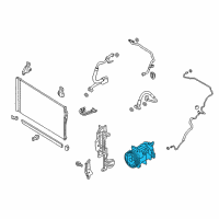 OEM Infiniti Q50 Compressor-Air Conditioner Diagram - 92600-4GC2A