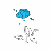 OEM Lexus RX350 ACTUATOR Assembly, Brake Diagram - 44050-48220