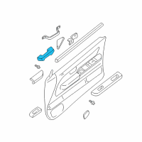 OEM 1998 Nissan Frontier Front Door Armrest Diagram - 80940-3S600