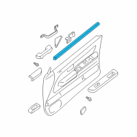 OEM Nissan Frontier Seal Assy-Front Door Inside LH Diagram - 80835-3S500