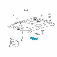 OEM Ford F-150 Dome Lamp Diagram - FL3Z-13776-BD