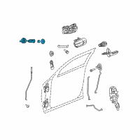 OEM 2012 Dodge Charger Cylinder-Door Lock Diagram - 68085676AA