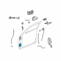 OEM 2015 Dodge Challenger Door Hinge-Lower Left Diagram - 68026643AC