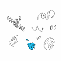 OEM Infiniti Road Wheel Hub Assembly, Front Diagram - 40202-4GA0A