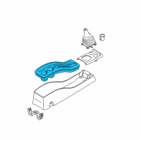 OEM 2006 Ford Escape Console Panel Diagram - 3L8Z-78045E24-AAA