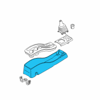 OEM Ford Escape Console Panel Diagram - 3L8Z-78045A36-AAA