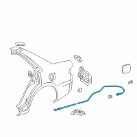 OEM 2002 Toyota Corolla Release Cable Diagram - 77035-02020