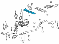 OEM 2022 Chevrolet Tahoe Heat Shield Diagram - 84685549