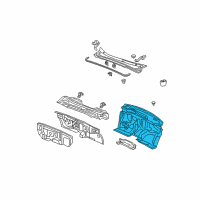 OEM 2006 Honda Odyssey Insulator, D/Board Diagram - 74260-SHJ-305