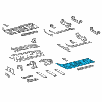 OEM 2019 Toyota C-HR Front Floor Pan Diagram - 58112-F4010