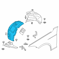 OEM 2017 BMW 440i Cover, Wheel Arch, Frontsection, Frontright Diagram - 51-71-7-260-730