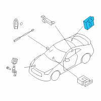 OEM 2013 Nissan GT-R CONTROLER Assembly-Key Less Diagram - 28595-JF30A