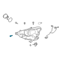 OEM 2019 Lexus IS300 Bolt Diagram - 90109-06374