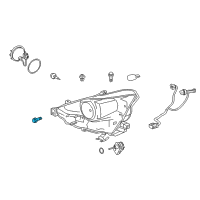 OEM 2018 Lexus IS300 Bolt Diagram - 90109-06374