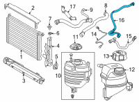 OEM 2021 BMW 330i HOSE SUCTION MODULE Diagram - 17-12-8-654-830