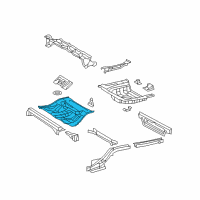 OEM Toyota Camry Center Floor Pan Diagram - 58211-33160