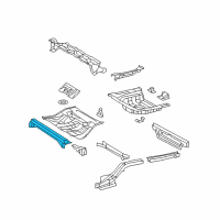 OEM 2012 Lexus ES350 Pan Sub-Assembly, Center Floor Diagram - 58202-06010