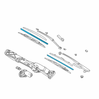 OEM 1998 BMW Z3 Wiper Blade Rubber Diagram - 61-61-8-217-711