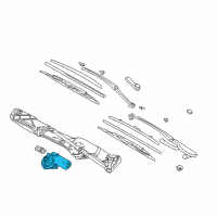 OEM 2001 BMW M5 Windshield Wiper Motor Diagram - 67-63-8-360-603