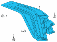 OEM Cadillac CT4 Tail Lamp Diagram - 84785905