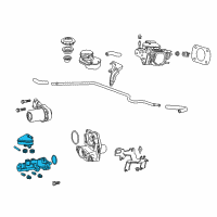 OEM 2017 Honda Accord Cylinder Set, Slave Diagram - 46806-T3V-A01