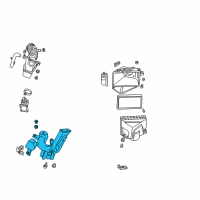 OEM 2002 Nissan Pathfinder Duct Assembly Air Diagram - 16554-4W00A