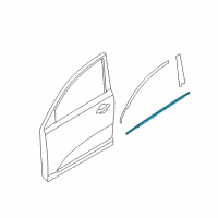 OEM 2012 Kia Sportage WEATHERSTRIP Assembly-Front Door Belt Diagram - 822203W010