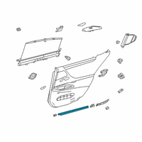 OEM 2022 Lexus ES350 WEATHERSTRIP, RR Doo Diagram - 68173-06220