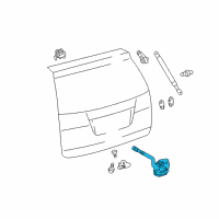OEM 2015 Toyota Sienna Lock Assembly Diagram - 69350-08020