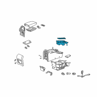 OEM Acura CL Holder Assembly, Cup (Chamois Gray No. 3) Diagram - 77230-S3M-A01ZA