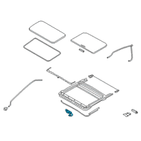 OEM 2022 Nissan Altima MOTOR ASSY-SUNROOF Diagram - 91295-9HB0A