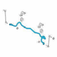 OEM 2016 Lincoln MKX Stabilizer Bar Diagram - F2GZ-5482-B