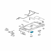 OEM Pontiac Dome Lamp Diagram - 15210447