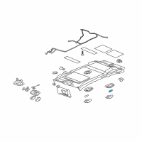 OEM 1995 Oldsmobile Silhouette Cargo Lamp Bulb Diagram - 9427943