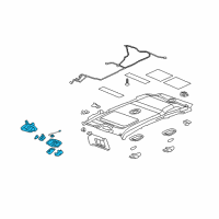 OEM 2007 Pontiac Torrent Console-Roof *Gray Diagram - 15273905