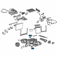 OEM Chevrolet Suburban 3500 HD Actuator Asm, Temperature Valve Diagram - 22808876