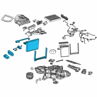 OEM GMC Sierra Evaporator Core Diagram - 84104354