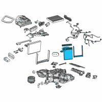 OEM 2019 Chevrolet Silverado 3500 HD Heater Core Diagram - 84418888