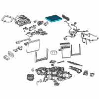OEM 2020 Cadillac Escalade ESV Filter-Pass Compartment Air Diagram - 23281440
