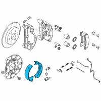 OEM 2018 Nissan Titan XD Shoe Set Parking Brake Diagram - 44060-1PA0B