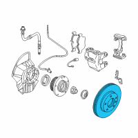 OEM BMW Z4 Brake Disc, Ventilated, Left Diagram - 34-11-2-282-445