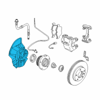 OEM 2001 BMW 325Ci Protection Plate Left Diagram - 34-11-6-750-129