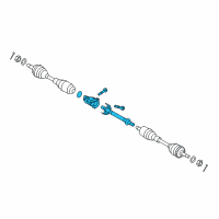 OEM Kia Amanti Bearing Bracket & Shaft Assembly Diagram - 4956039820