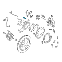 OEM Ford Mustang Caliper Mount Bolt Diagram - -W719117-S439