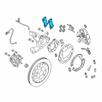 OEM 2022 Ford Mustang Rear Pads Diagram - KR3Z-2200-A